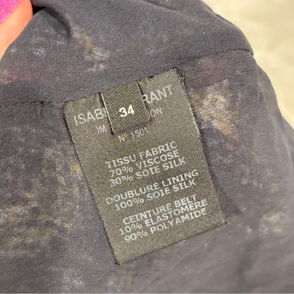 Isabel Marant Tevy Devoré Chiffon Mini Dress Woman’s size 34/small - Picture 8 of 13